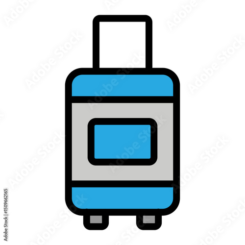 Luggage Vector Filled Icon Design
