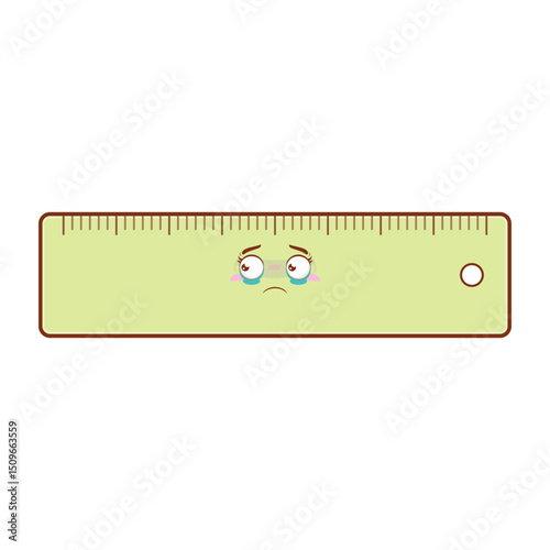 ruler crying face cartoon cute