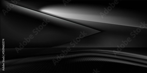 abstract black and grey neon background modern design Vector eps10