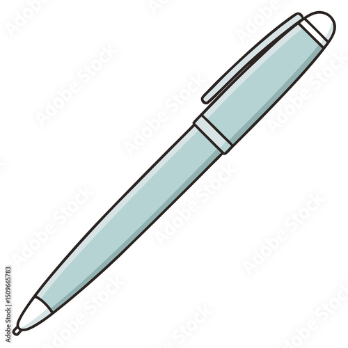 Simple design of an adorable round ballpoint pen