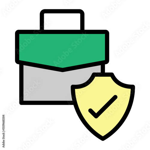 Policy Vector Filled Icon Design