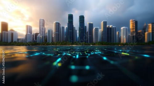 Wallpaper Mural Smart disaster notification system for seawater flooding protection in urban areas Torontodigital.ca