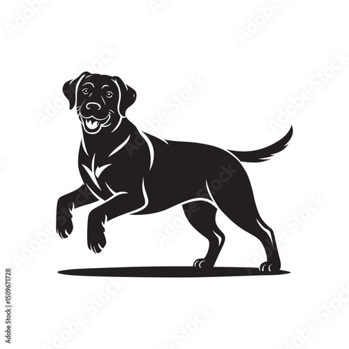 Black Labrador retriever cute design