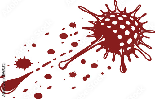 Blood Splatter Illustration

