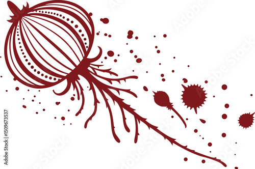 Blood Splatter Illustration

