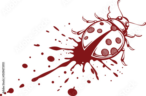 Blood Splatter Illustration
