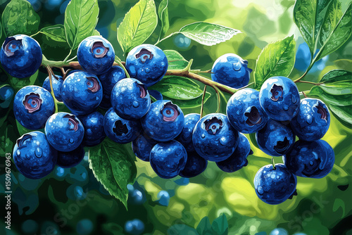 A vibrant depiction of a bl...