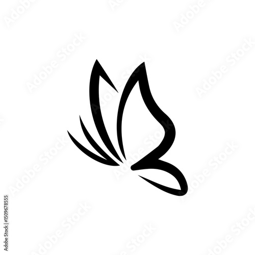 Minimalist Butterfly Outline