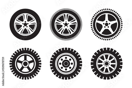 set of car wheels