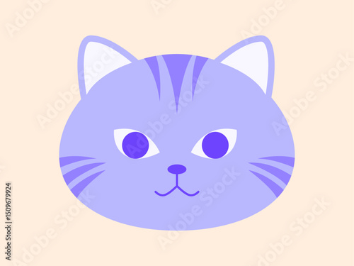 Kitten icon. Pets vector icon. Simple flat icon.