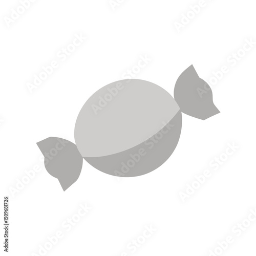 Mini Bonbon with Foil Crinkle Effect on White Background