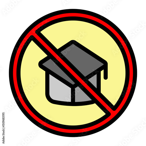 Uneducated Vector Filled Icon Design