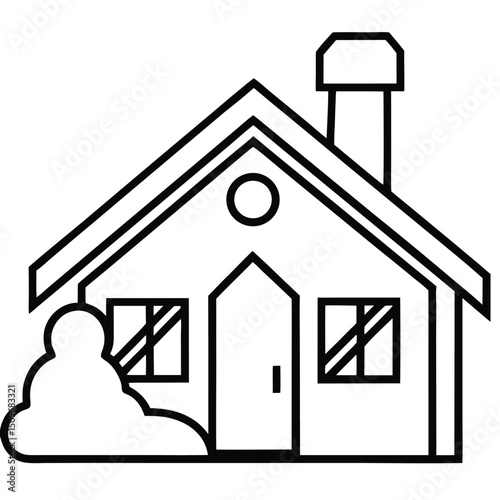 Home design vector illustration with color palette