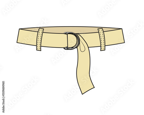Men’s buckle belts vector design technical drawing by adobe illustrator.