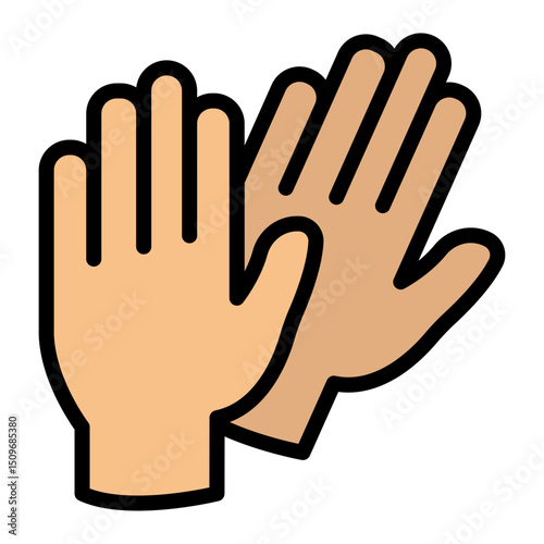 Gloves Vector Filled Icon Design