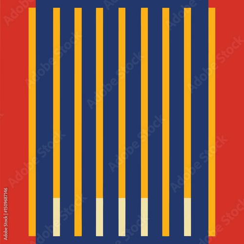 Abstract seamless pattern with rhythmic vertical lines