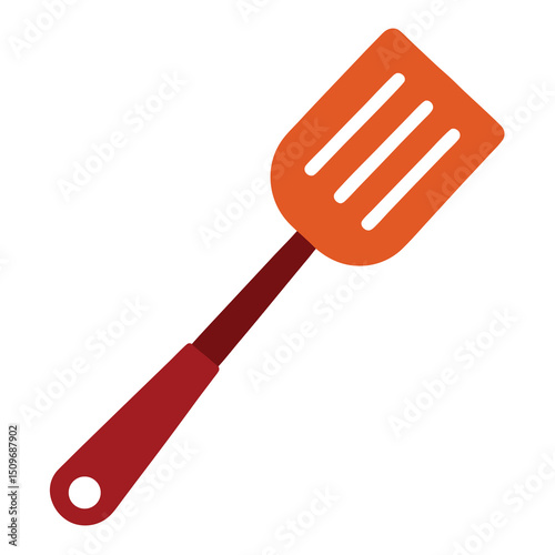 Vector illustration of a spatula on white background
