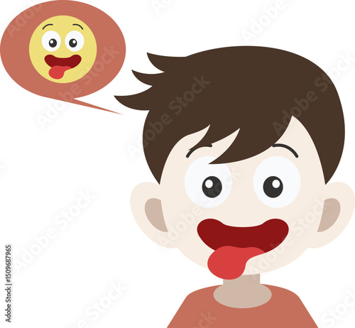 People Face With Emoticon Element
