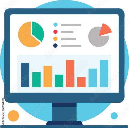Digital Marketing Infographic with SEO, Social Media, and Email Icons, Project Management Infographic with Gantt Chart and Task Planning