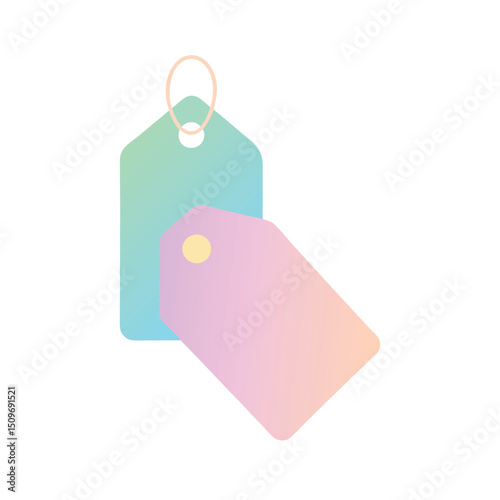 Minimal Promotional Tags with Pastel Gradients