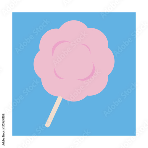 Pink Cotton Candy with Fluffy Texture