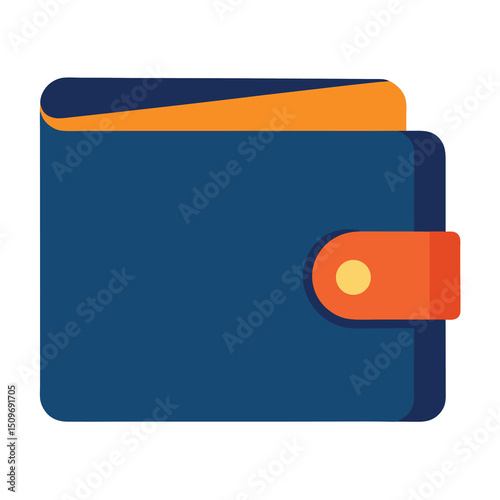 Wallet design on white background high resolution graphic