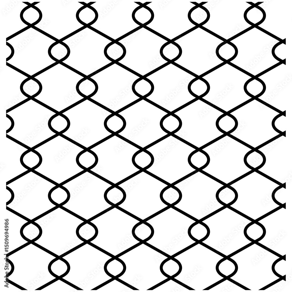 Naklejka premium シンプルな黒ラインのパターン素材