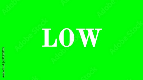 Low text green screen animated video