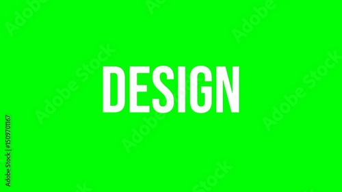 Design text green screen animated video