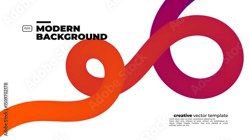 Wavy shape with Colorful gradient. Color Gradient Line Shapes. Abstract Wavy Ribbons. Vector Rainbow Spiral Design Elements. Vector illustration.