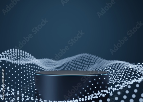 3D rendering futuristic product background