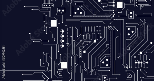 Technology circuit board background. Electronic motherboard concept. 