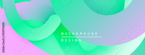 Abstract fluid shapes blend pastel colors. Gradient transitions create soft visual flow. Modern design element for backgrounds.