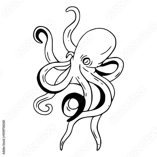 stylized octopus design