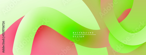 Abstract fluid shapes, vibrant colors blend. Soft gradients create dynamic, modern visual effect. Background design element.