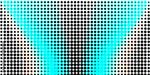 Minimal geometric background with colorful abstract halftone dots pattern pop art seamless texture smooth design, monochrome gradient halftone dots abstract modern stylish texture background.