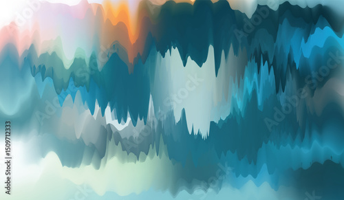 Abstract blue background with flowing lines evoking the vastness of sky and ocean