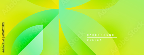 Abstract gradient background. Yellow, green hues blend smoothly. Modern design elements create dynamic visual flow. Simple, clean aesthetic.