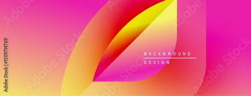 Vibrant abstract gradient design. Smooth color transitions create dynamic visual effect. Modern background suitable for various projects.