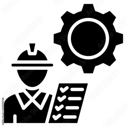Inspection Process glyph icon