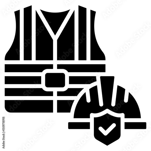 Safety Gear glyph icon