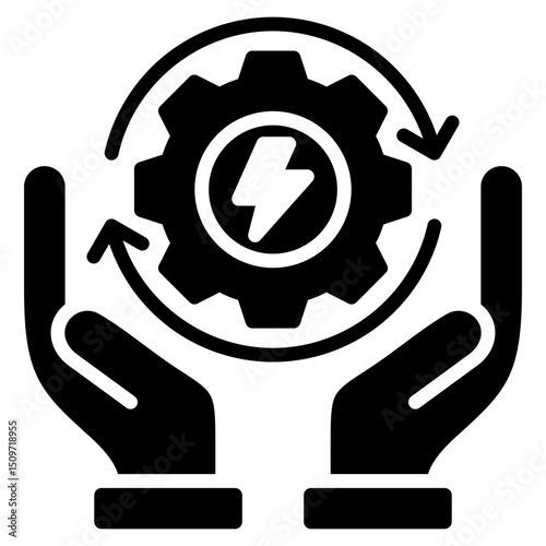 Energy Efficiency glyph icon