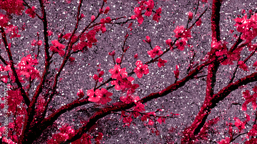 cherry blossom, flower, pattern, floral, seamless, vector, illustration, nature, spring, blossom, design, wallpaper, decoration, flowers, pink, cherry, tree, art, leaf, beauty, plant, texture, branch,