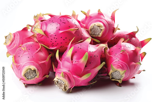 Dragon fruit isolated on white