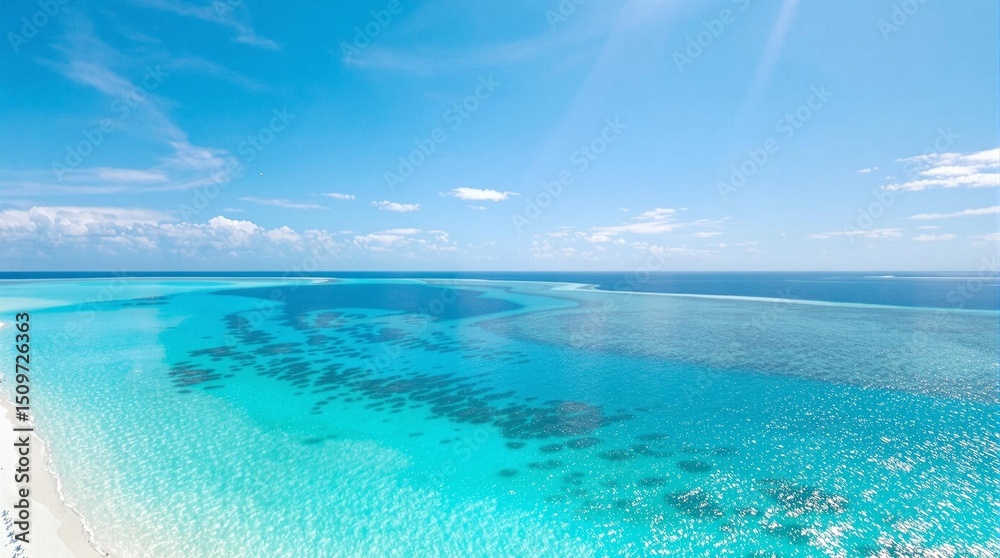 Fototapeta premium Summer Concept with Open Space for Custom Content