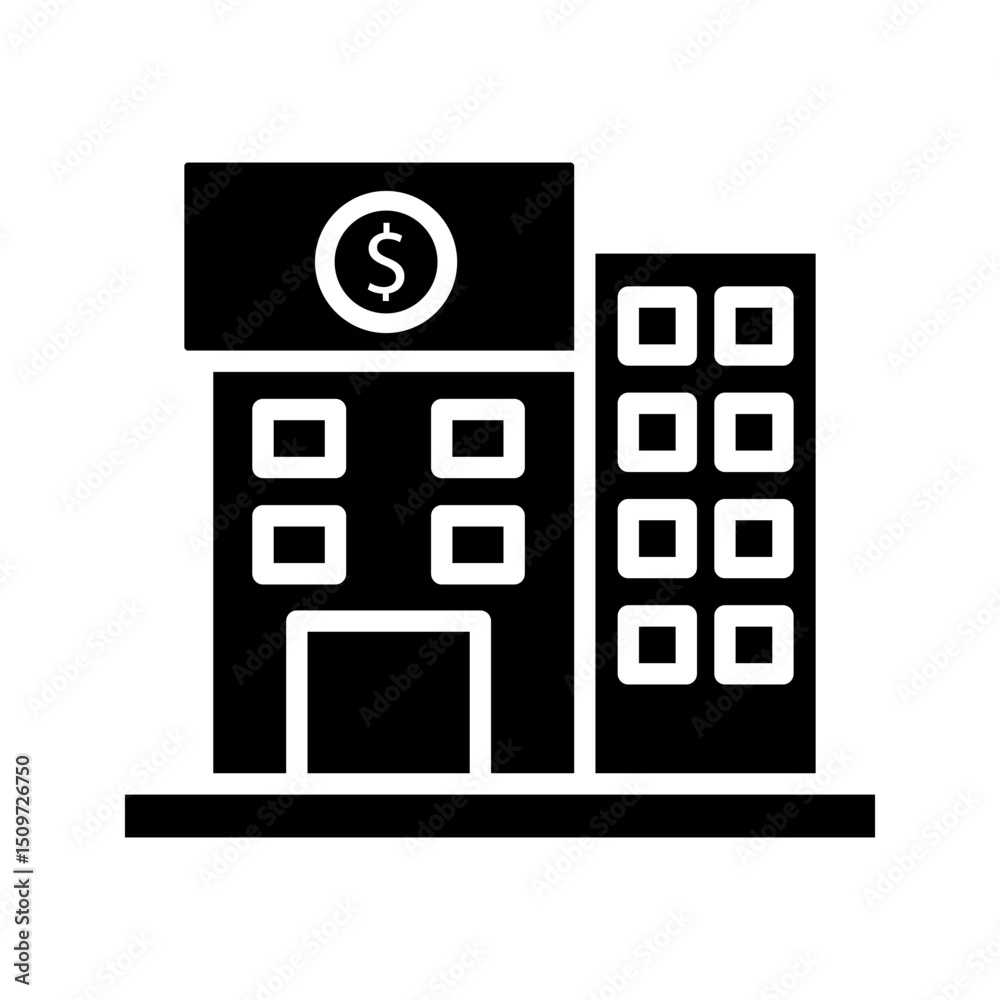Webbank icon, atm icon, money icon, isolated on white background