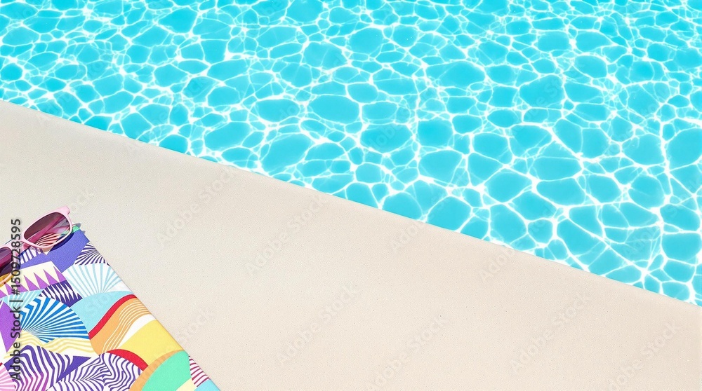 Naklejka premium Creative Summer Layout with Ample Copy Area