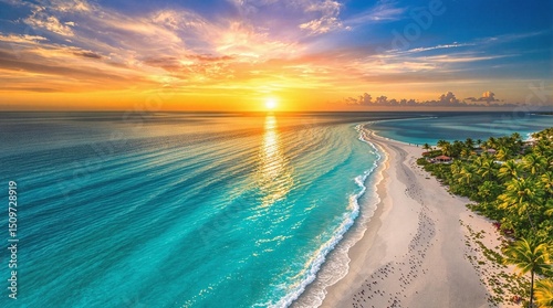 Creative Summer Layout with Ample Copy Area