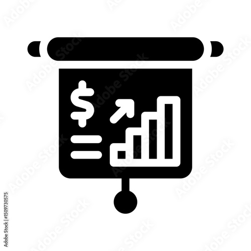 business planning glyph icon