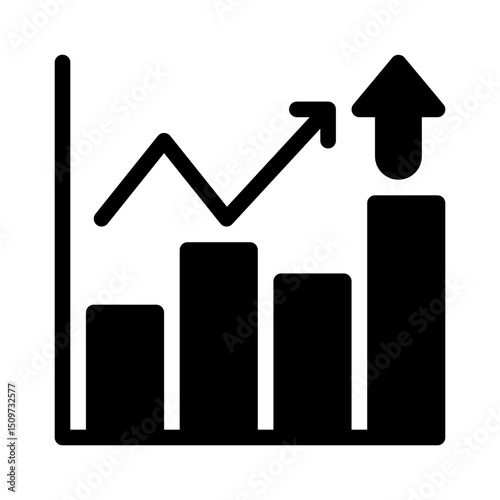 bar chart glyph icon